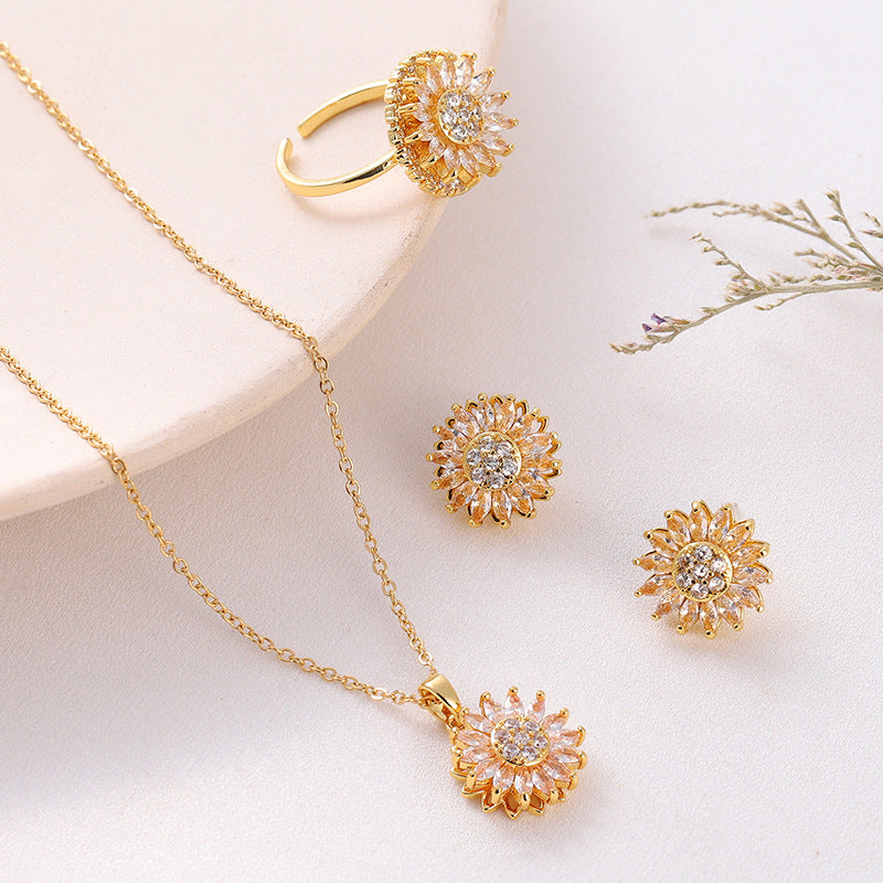 Sunflower Jewelry Set