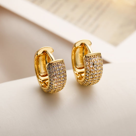 Gold Zircon Mini Earring