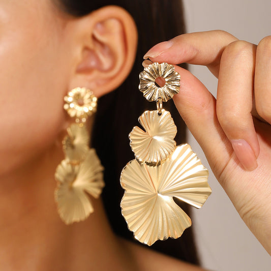 Big Alloy Earrings